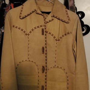 Vintage 1970s Western Leather Jacket